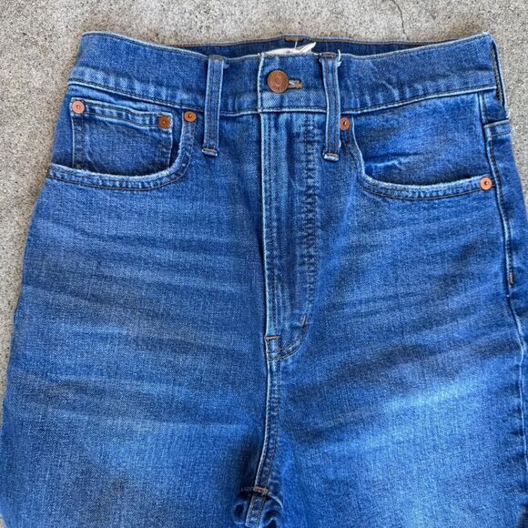 Madewell Women's Perfect Vintage Jeans Size 27 Blue Straight Leg - Picture 5 of 8